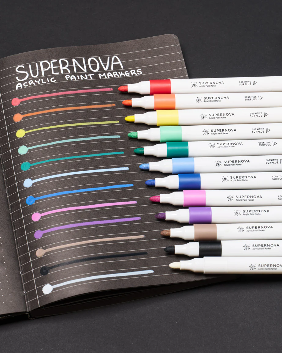 Supernova Acrylic Markers (Pack of 12) - Image 4
