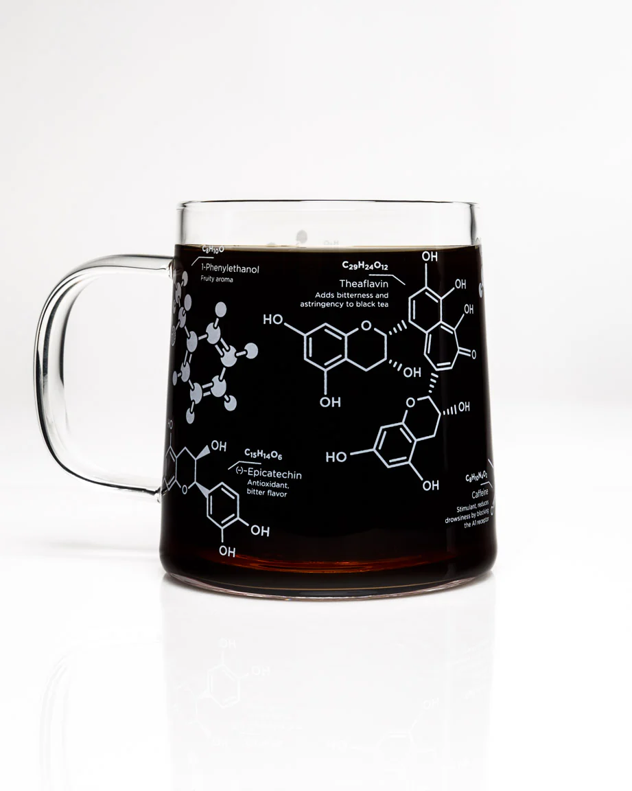 Tea Chemistry 10 oz Glass Mug - Image 2