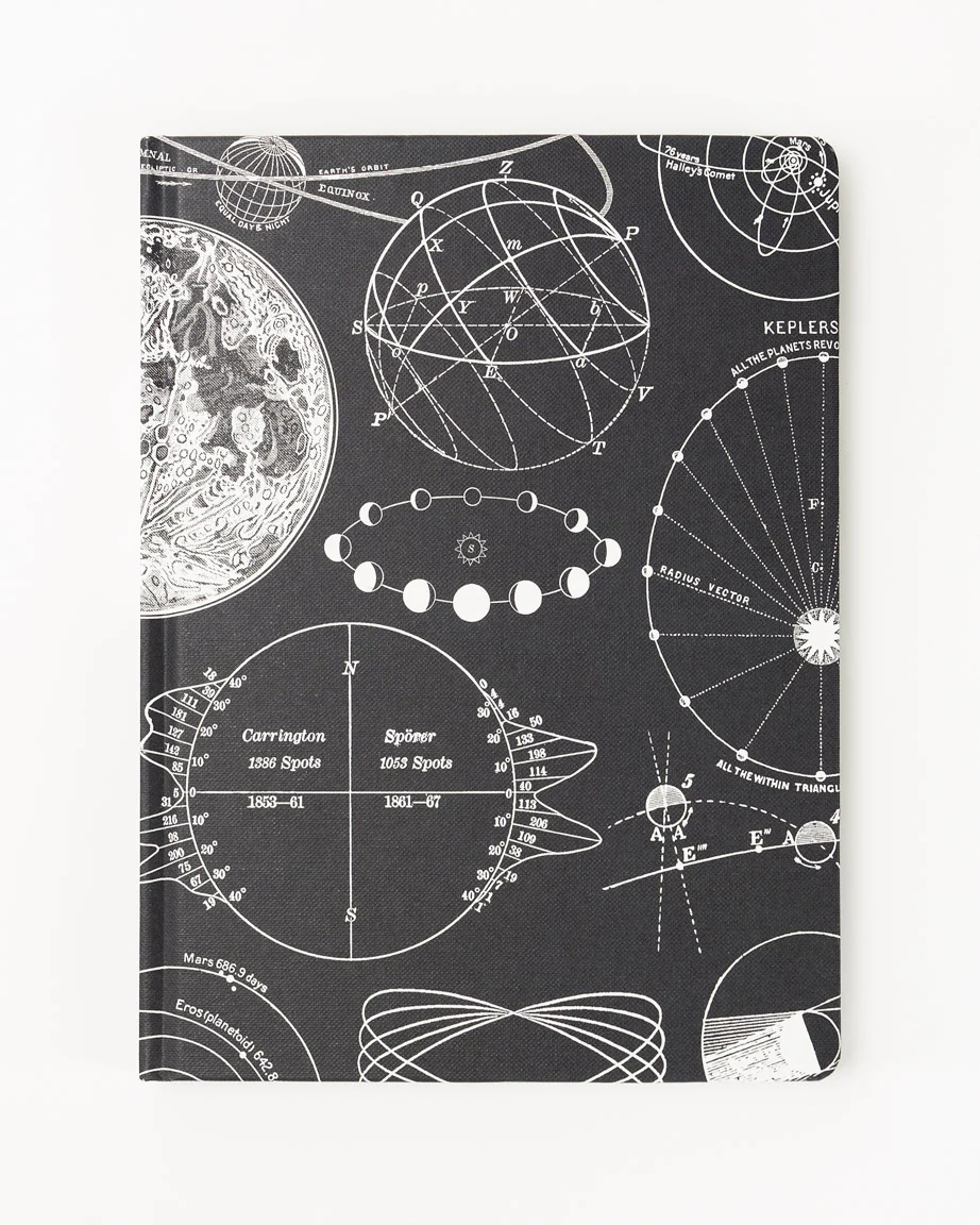 The Moon Hardcover Notebook - Lined/Grid