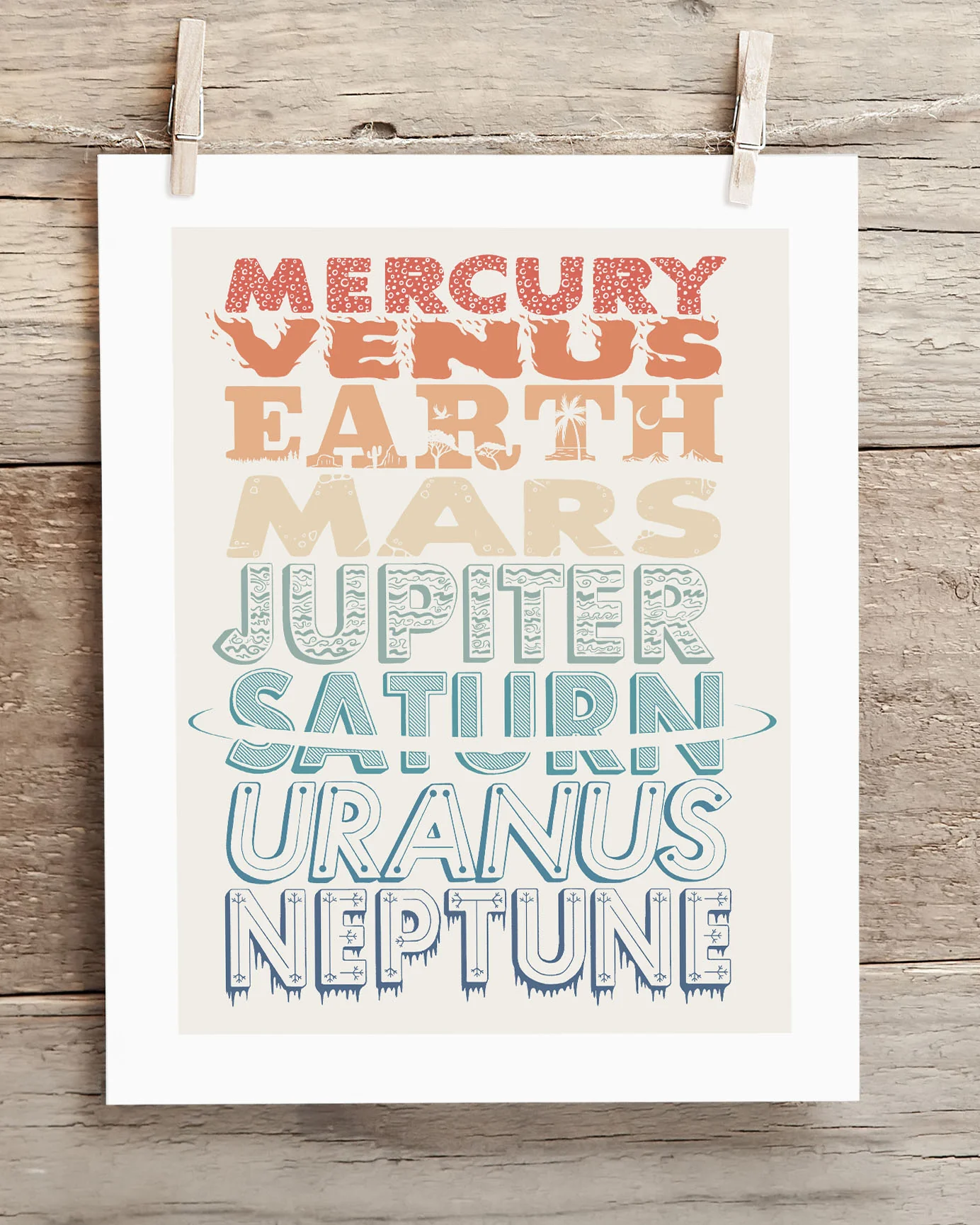 The Planets Museum Print - Image 2