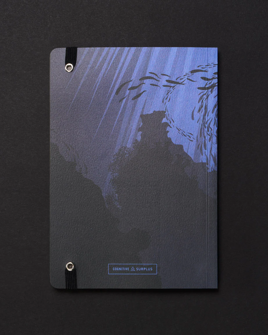 Under the Waves Dark Analysis A5 Softcover Notebook - Image 2