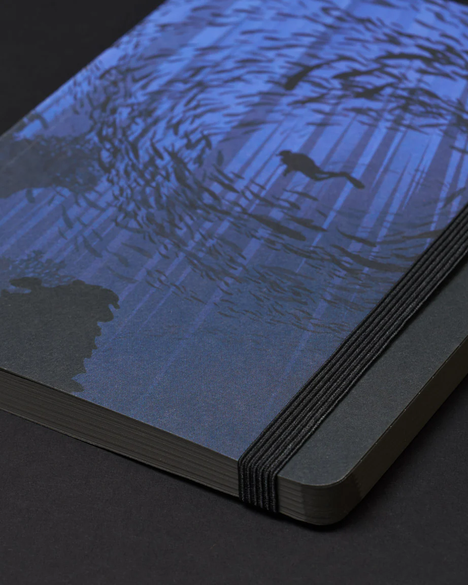 Under the Waves Dark Analysis A5 Softcover Notebook - Image 4