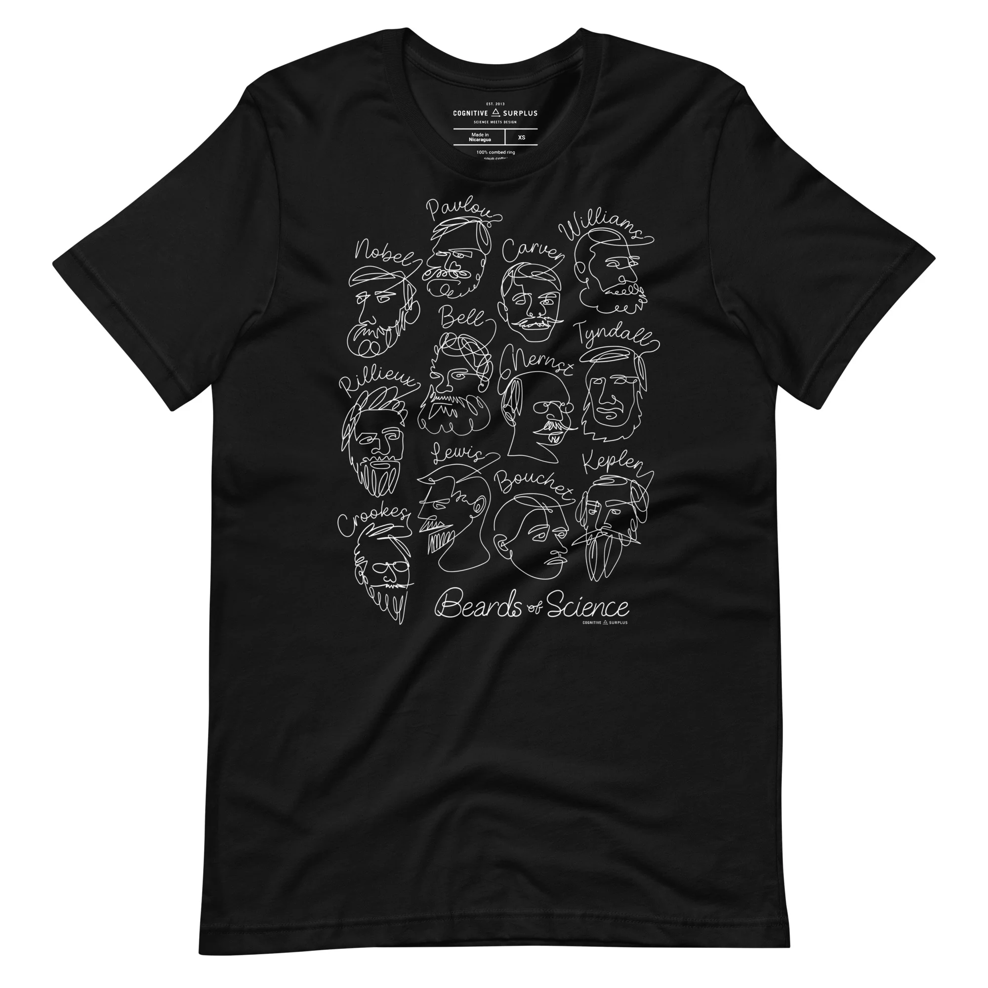 Great Beards of Science Graphic Tee - Image 2