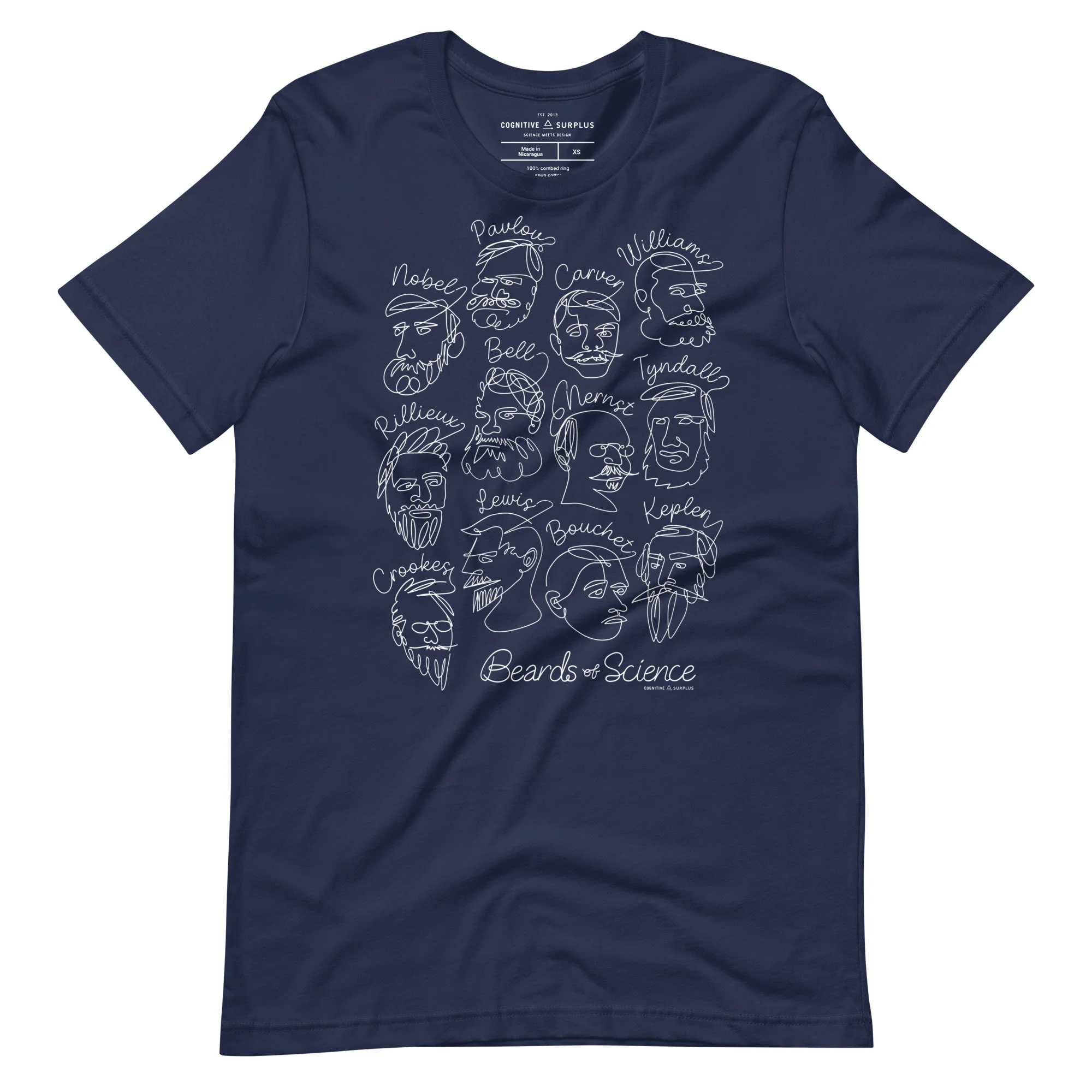 Great Beards of Science Graphic Tee - Image 4