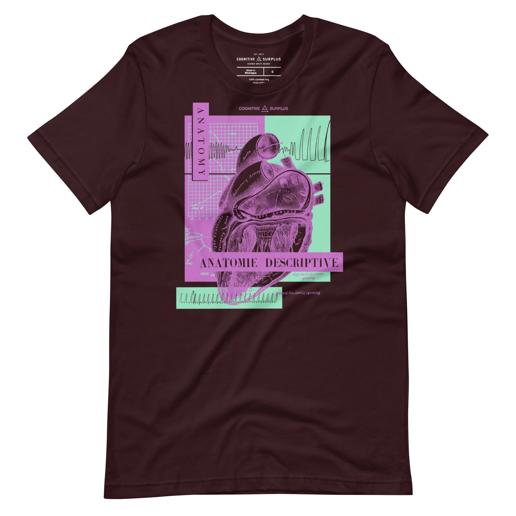Vintage Anatomical Heart Graphic Tee - Image 3