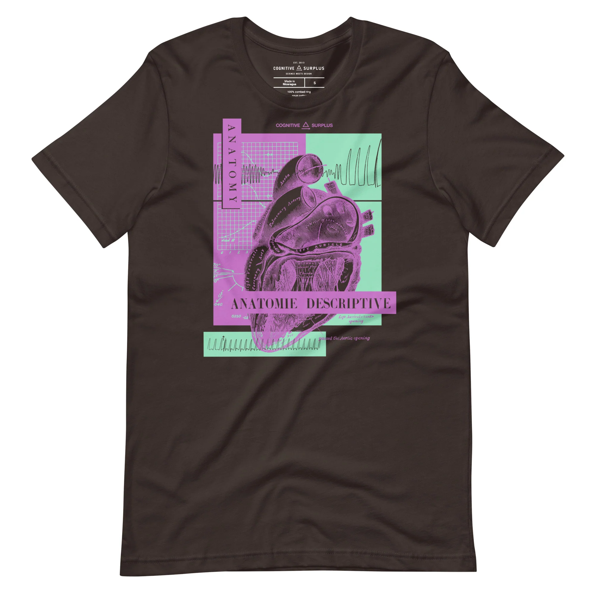 Vintage Anatomical Heart Graphic Tee - Image 4