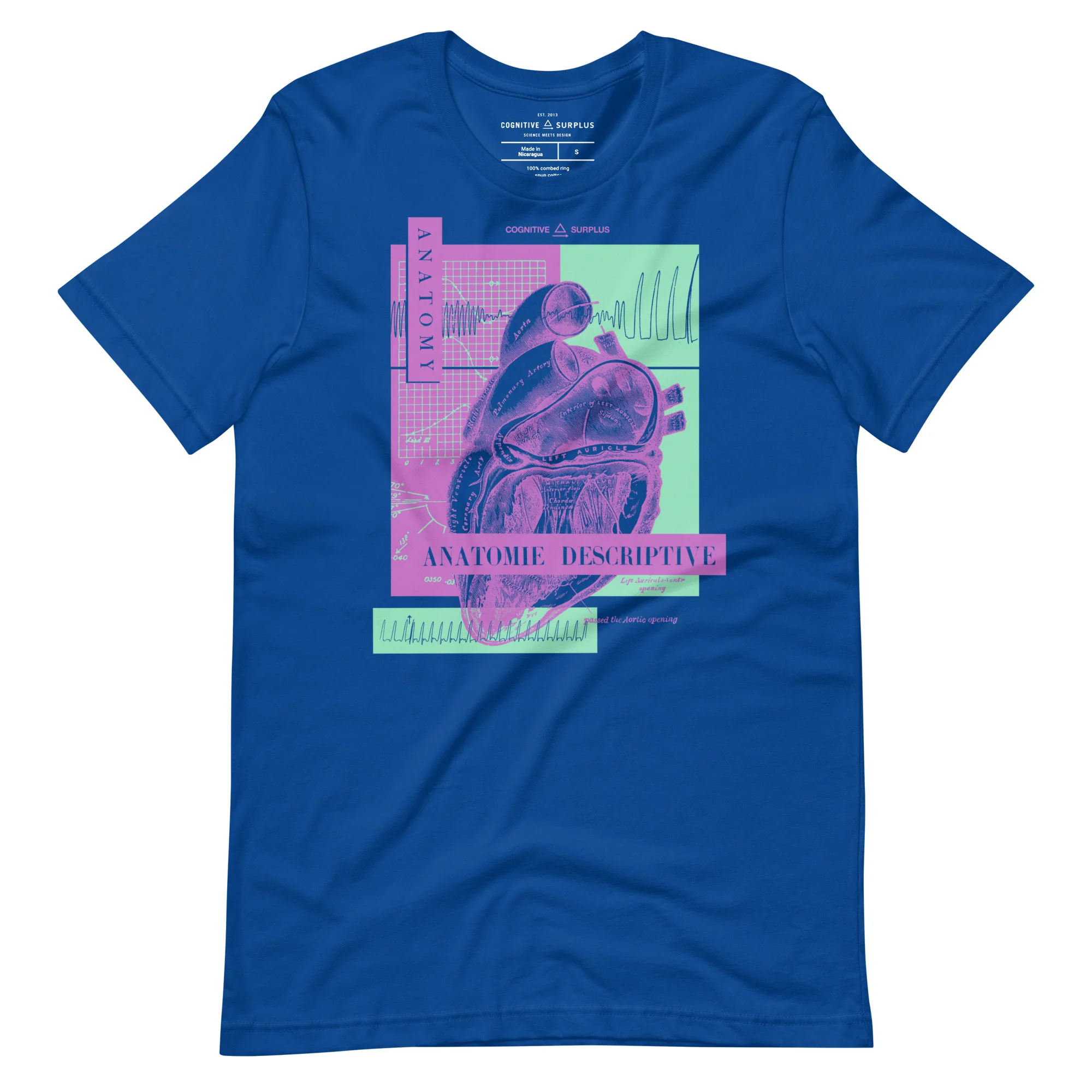 Vintage Anatomical Heart Graphic Tee - Image 5