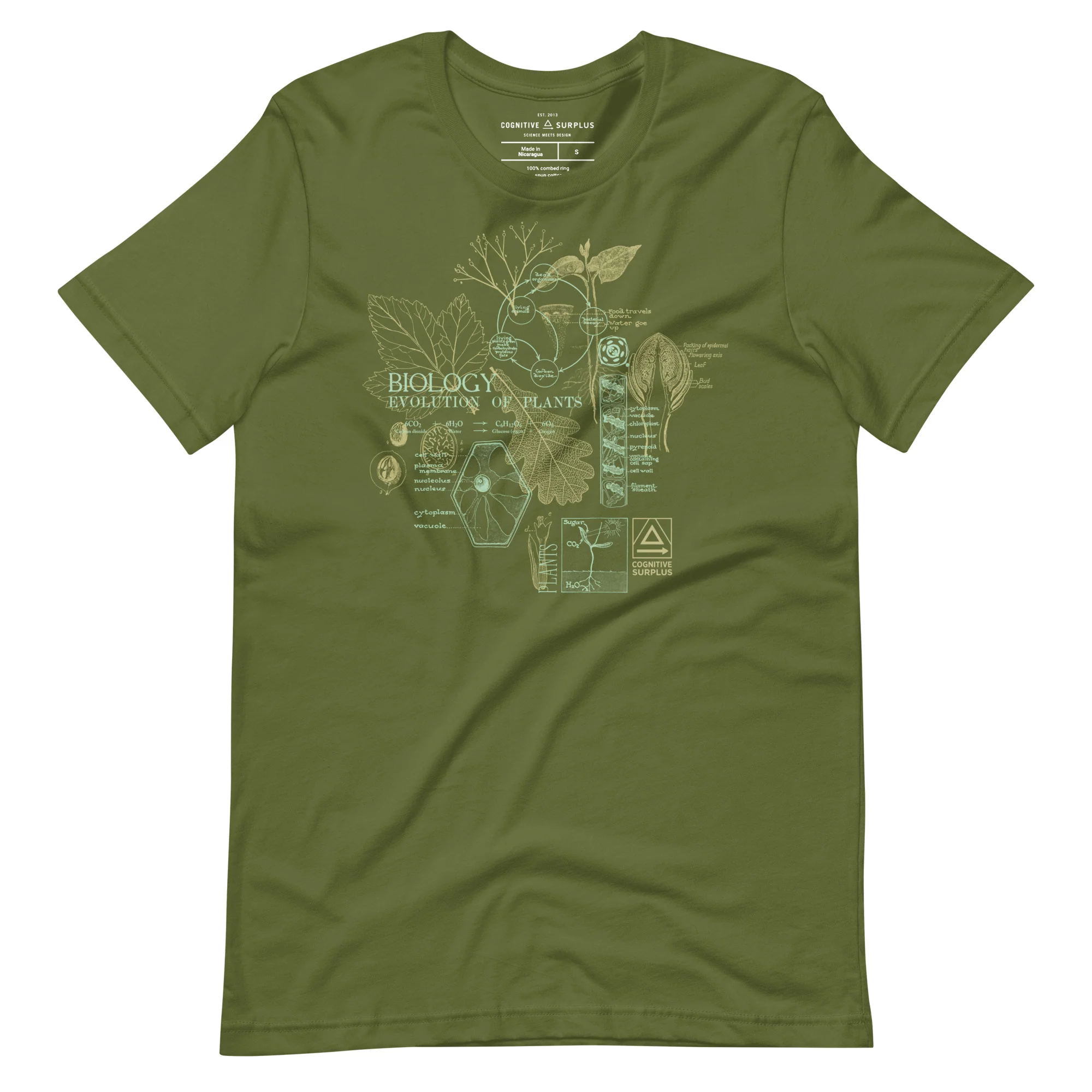 Vintage Botany Graphic Tee - Green - Image 2