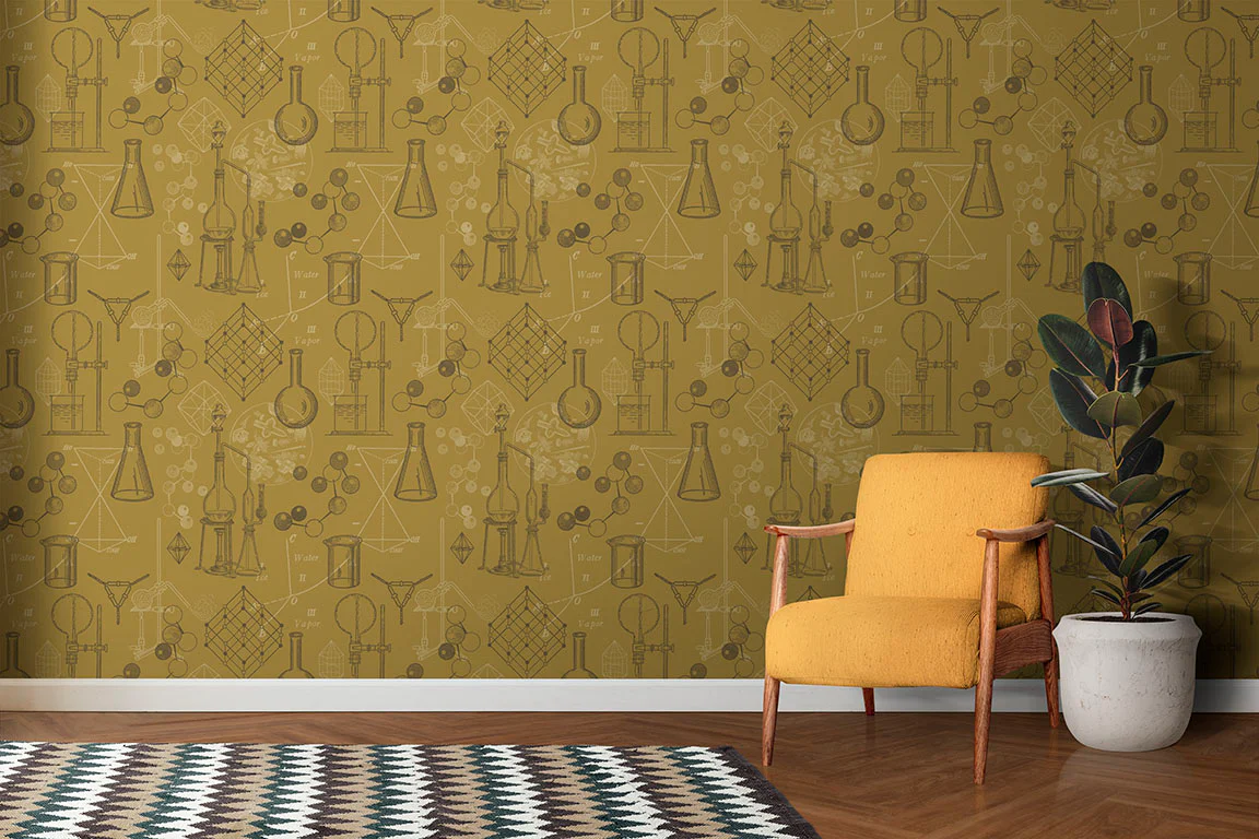 Vintage Chemistry Wallpaper - Image 2