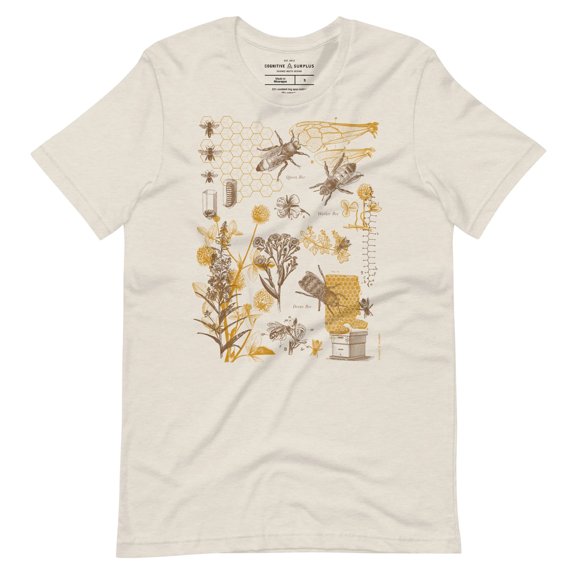 Vintage Honey Bees Graphic Tee - Image 2