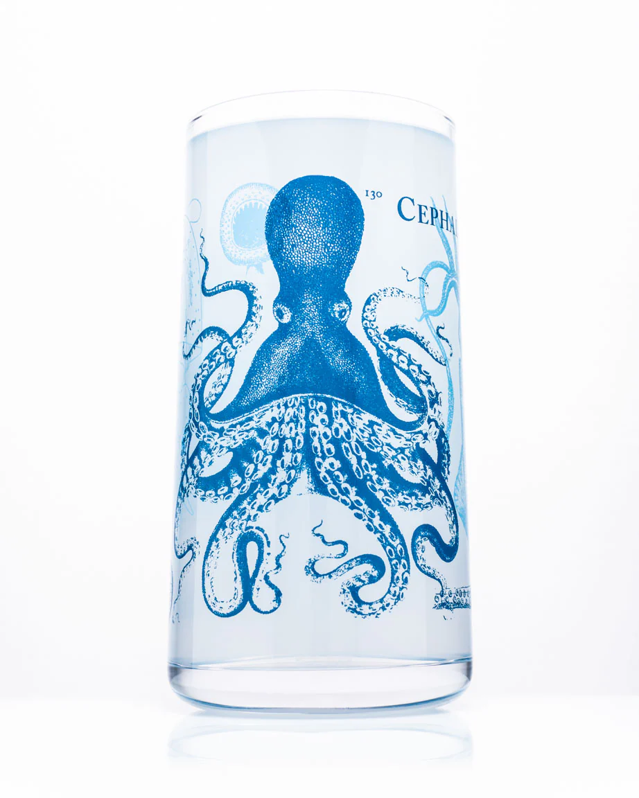 Vintage Science Drinking Glassware Set of 7 - Image 3