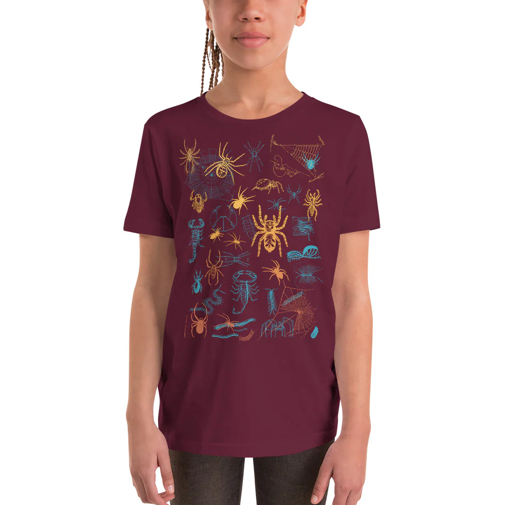 Vintage Spiders Youth Graphic Tee - Image 3