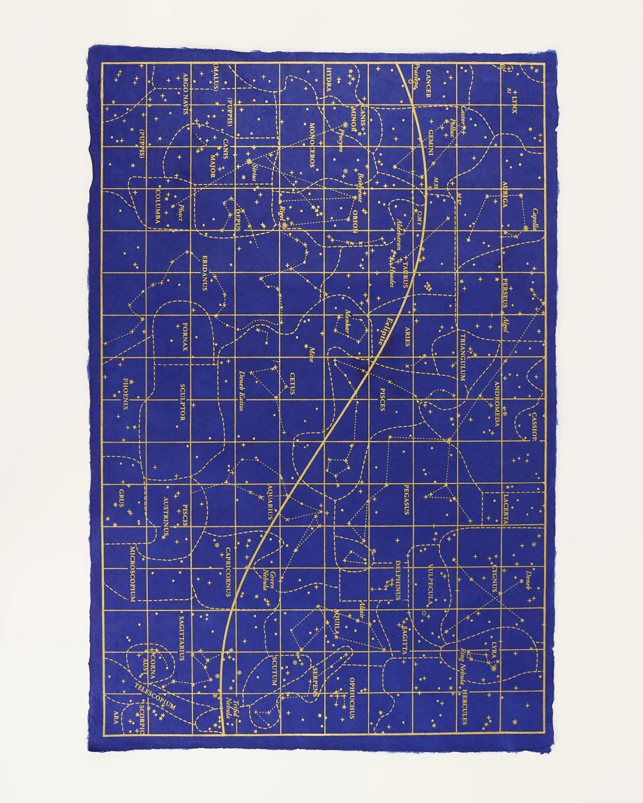 Vintage Star Chart Wrapping Paper - Image 2