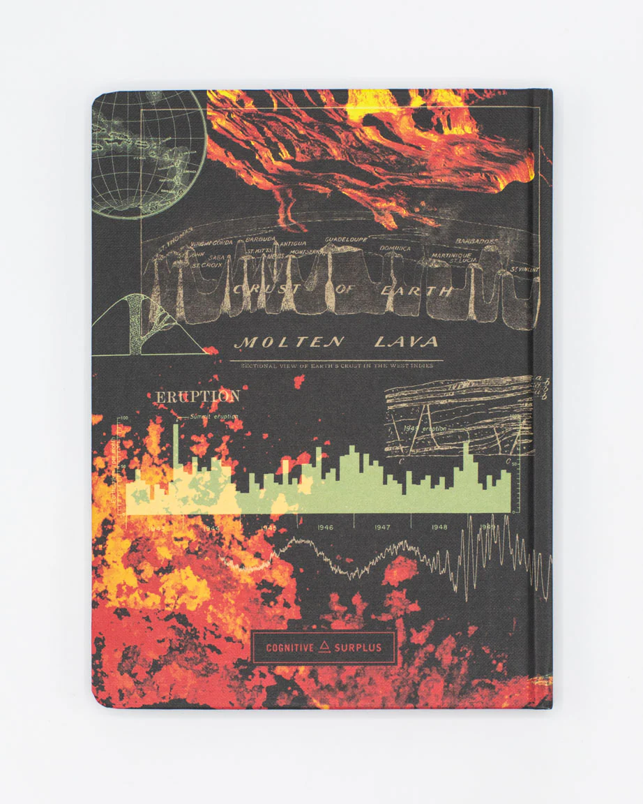 Volcanoes Hardcover Notebook - Lined/Grid - Image 2