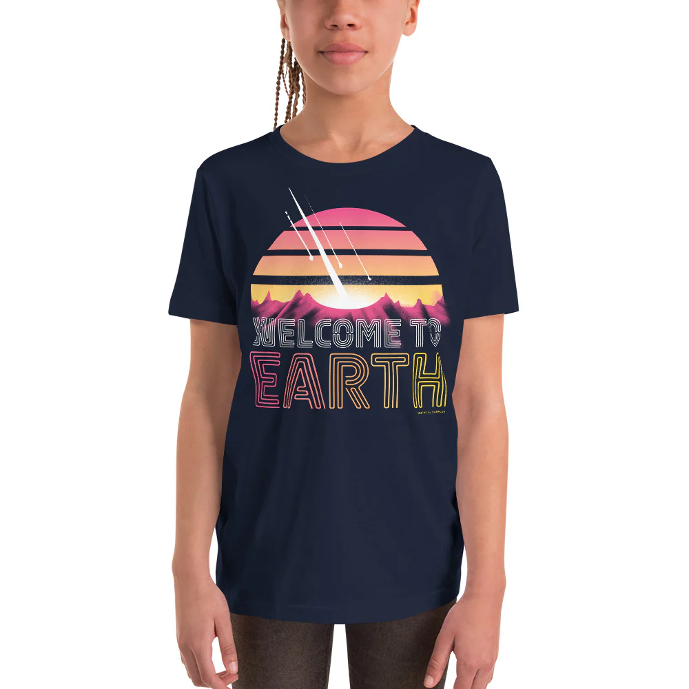 Welcome to Earth Youth Graphic Tee - Image 2