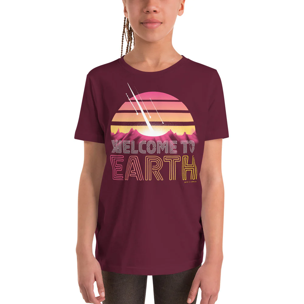 Welcome to Earth Youth Graphic Tee - Image 3