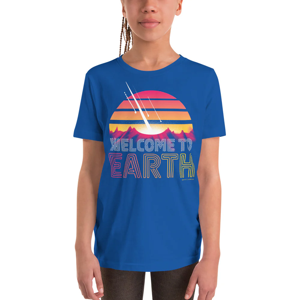 Welcome to Earth Youth Graphic Tee - Image 4
