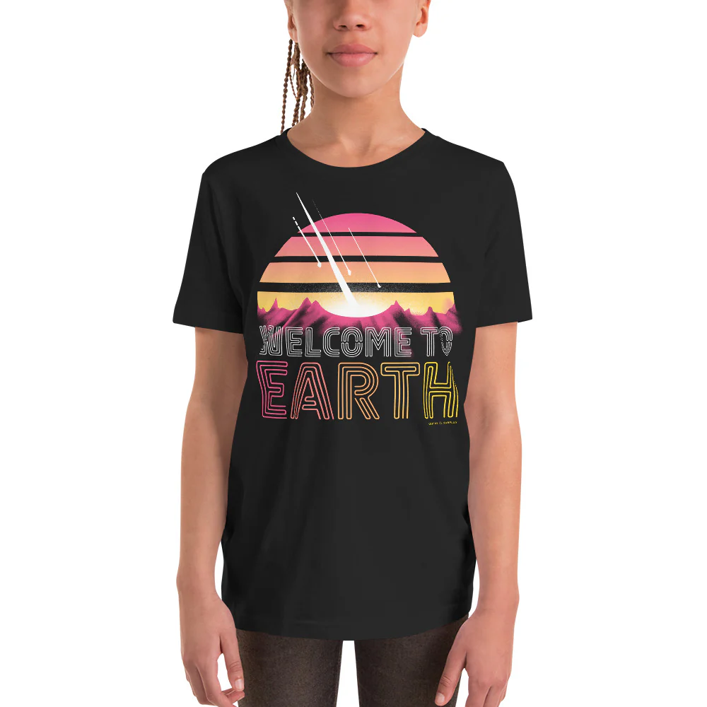 Welcome to Earth Youth Graphic Tee - Image 5