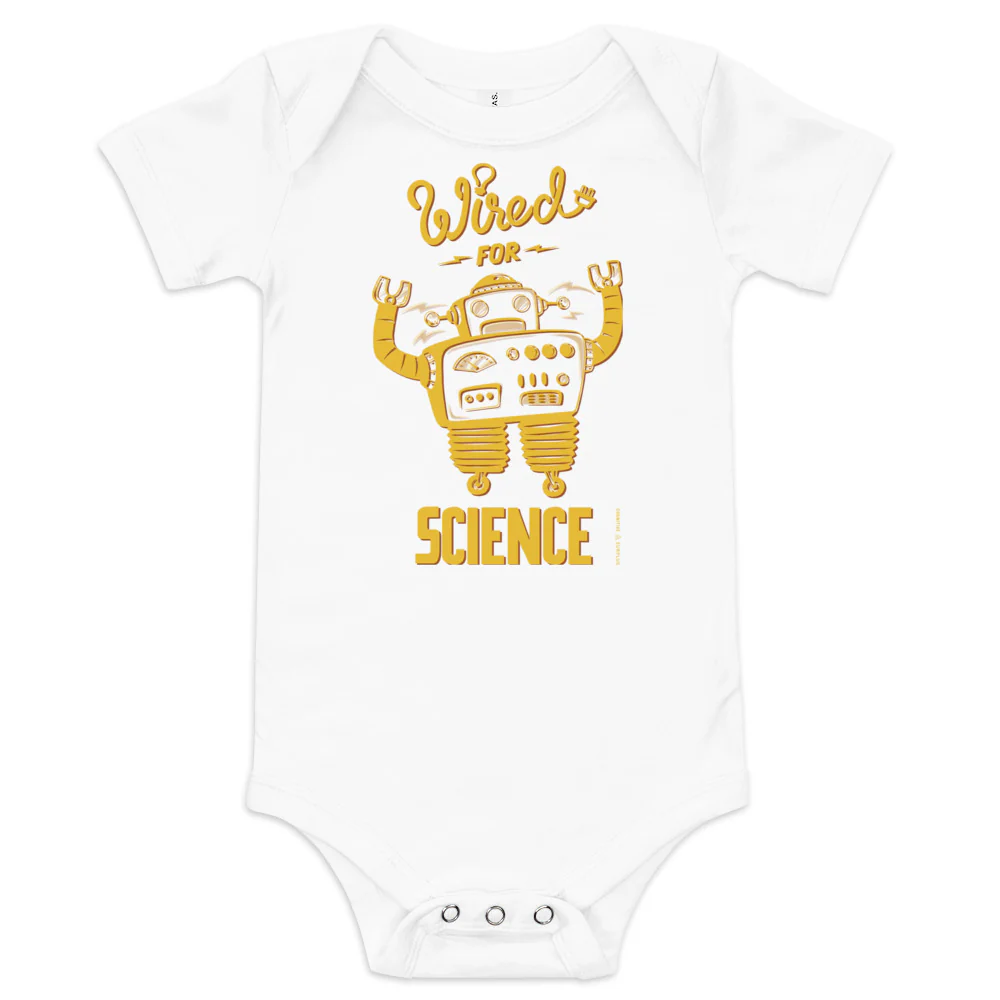 Wired for Science Baby Bodysuit - Image 4