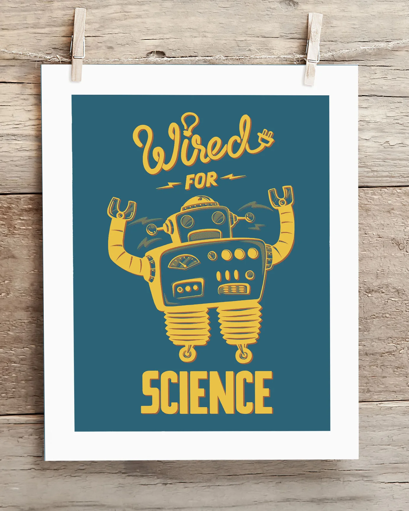 Wired for Science Robot Museum Print - Image 2