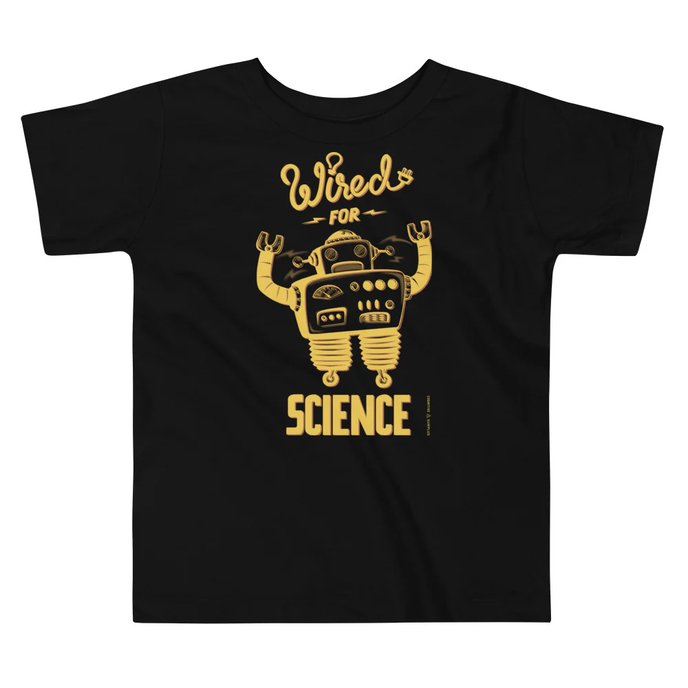 Wired for Science Toddler Tee Shirt - Image 2