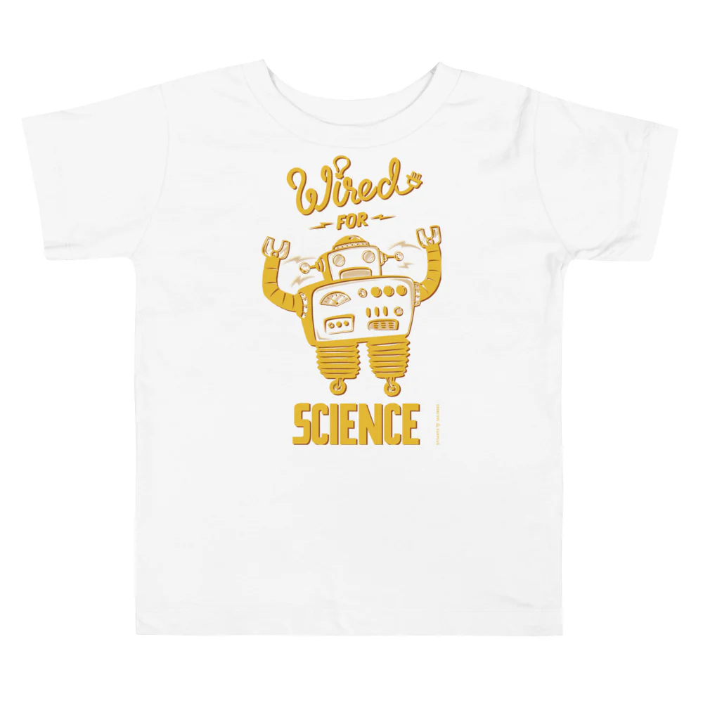 Wired for Science Toddler Tee Shirt - Image 3