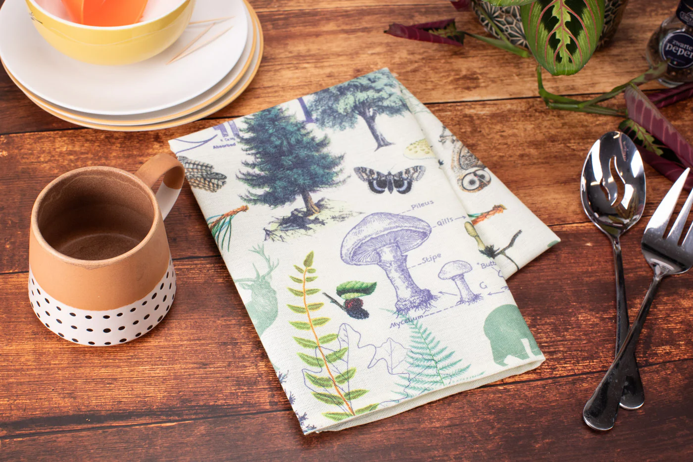 Woodland Forest Tea Towel - Image 2