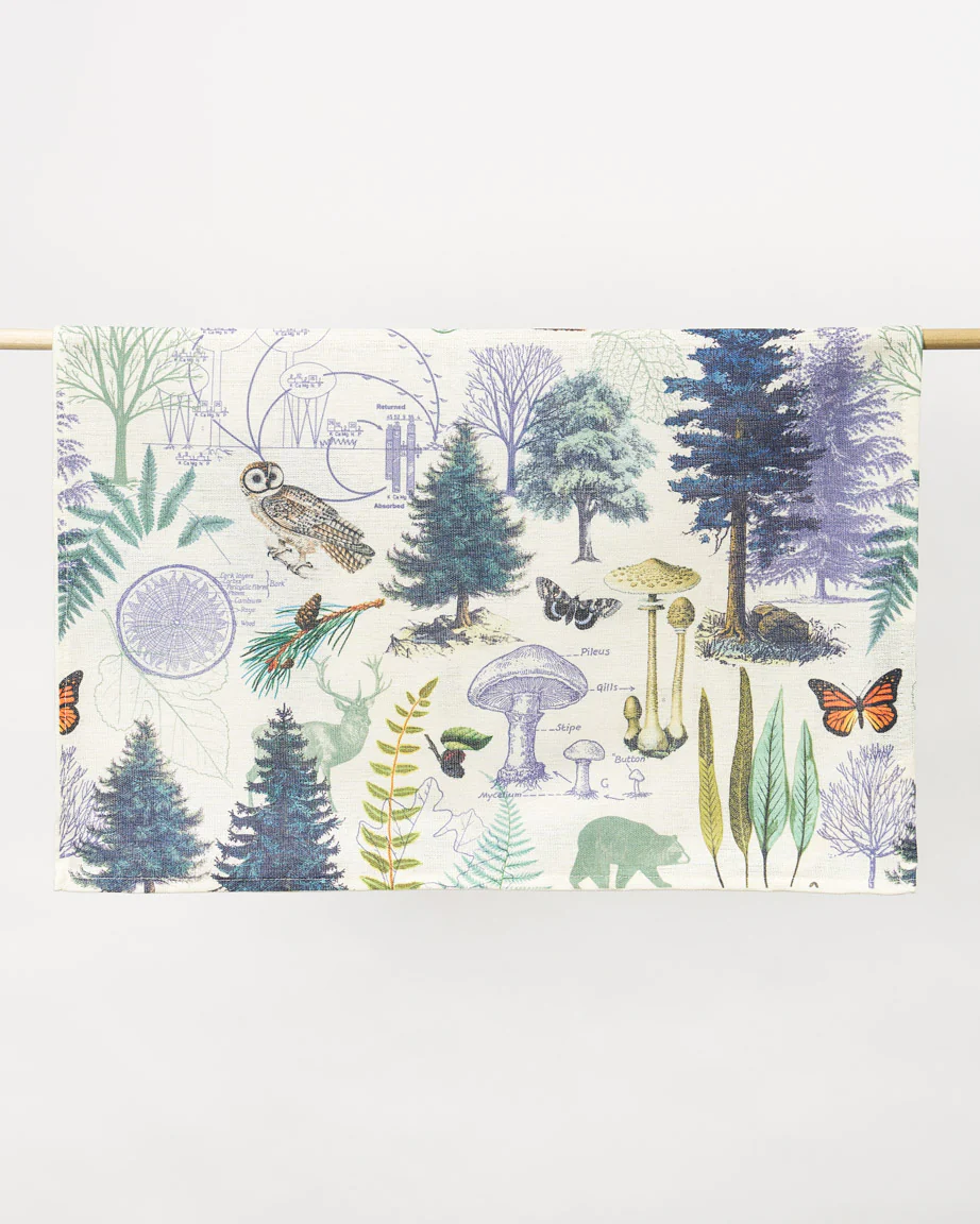 Woodland Forest Tea Towel - Image 3