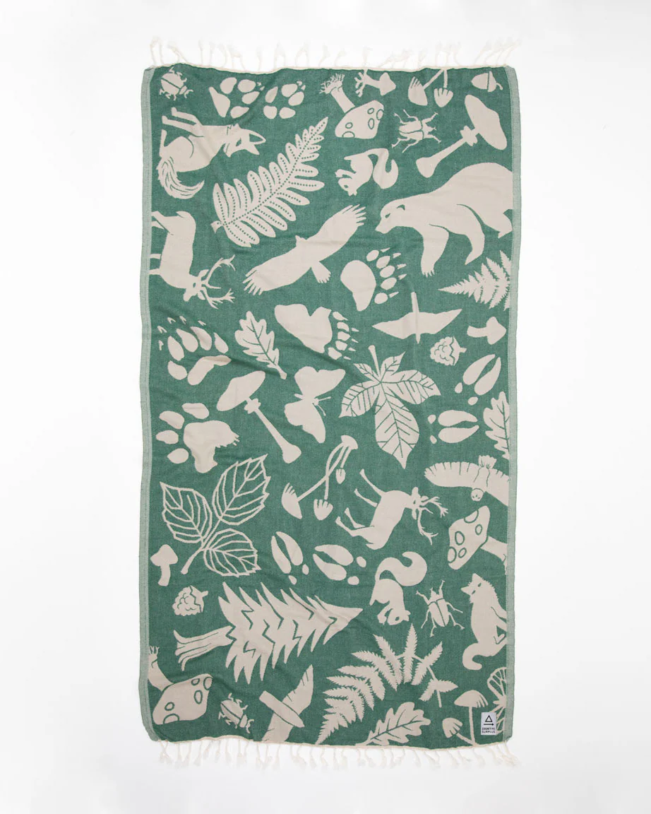 Woodland Forest Turkish Towel - Image 2