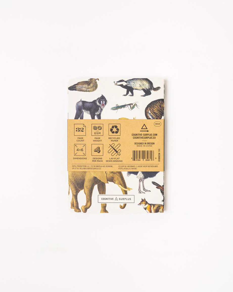 Zoology Pocket Notebook 4-pack - Image 4